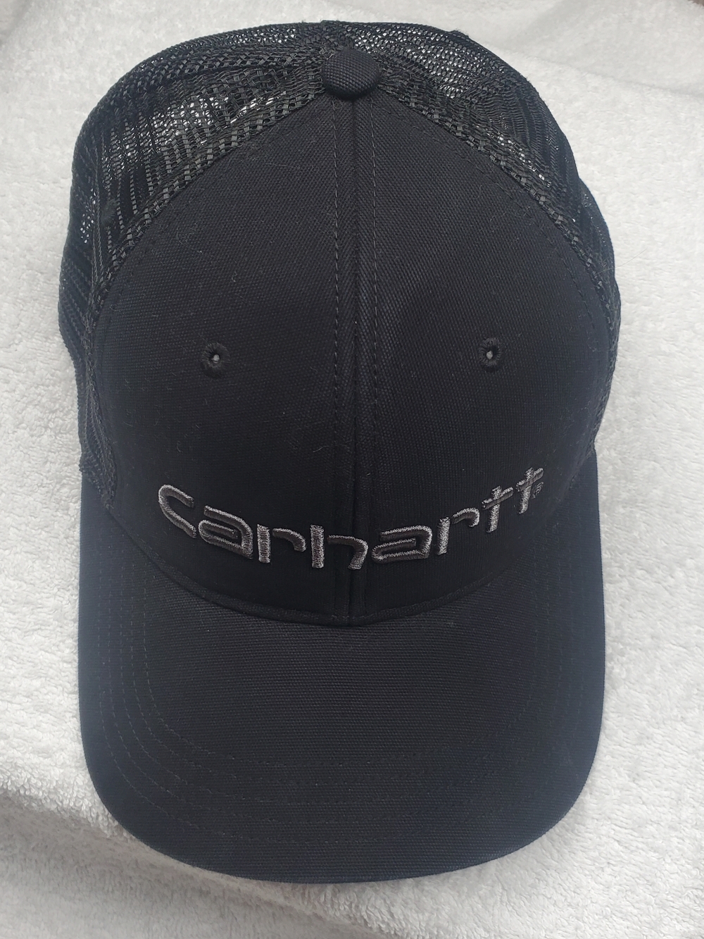 Carhartt Logo Mesh Back Snapback Hat AH1195-M Black